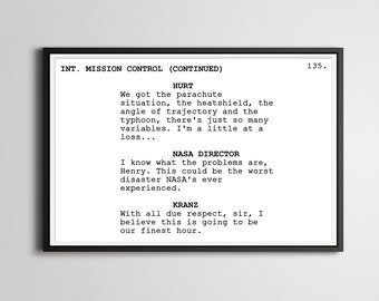 Plakat scenariusza Apollo 13: NASA Space Movie Art