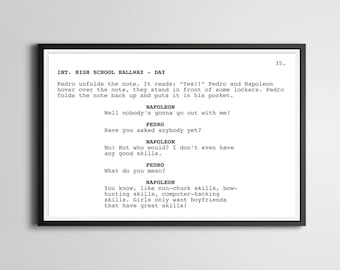 Napoleon Dynamite Screenplay Poster: Funny Movie Art