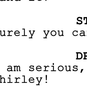 Airplane Screenplay Scene (8x10 Digital Download) - Print at Home - Comedy - Don&#39;t Call Me Shirley - Leslie Nielsen - Pilot - Airport