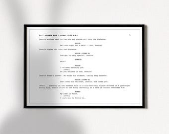 Frank The Rabbit - Scenariusz do plakatu filmowego z filmu Donnie Darko - Indie - Gyllenhaal - Króliczek - Straszny