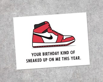 jordan shoe card