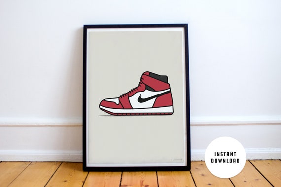 nike air jordan sneaker poster