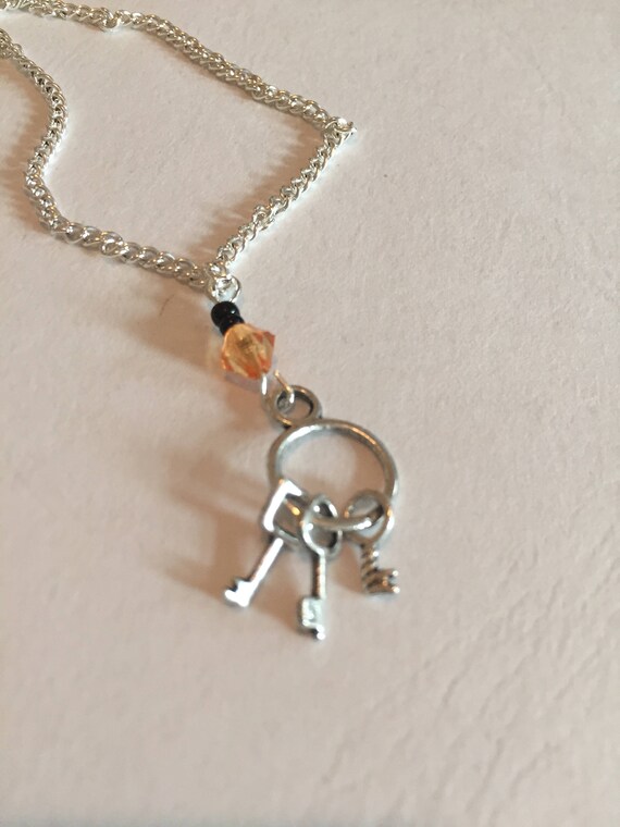 Prison inspired necklace Key necklace Jail inspired necklace Etsy