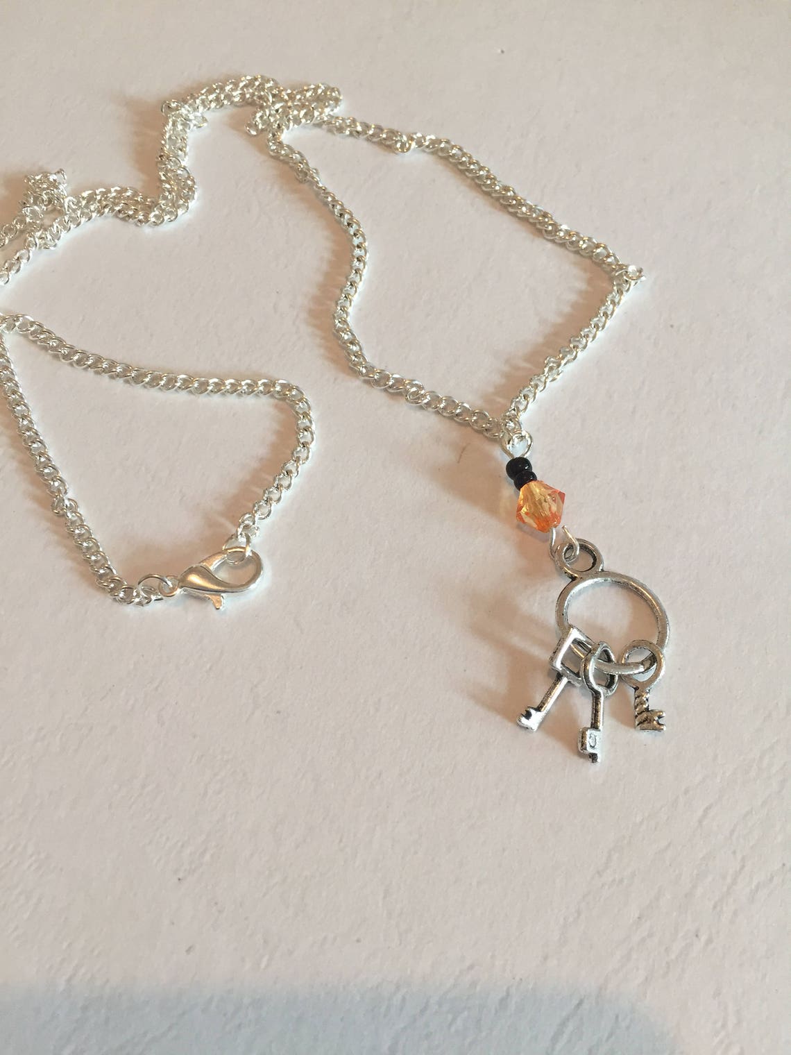 Prison inspired necklace Key necklace Jail inspired necklace Etsy