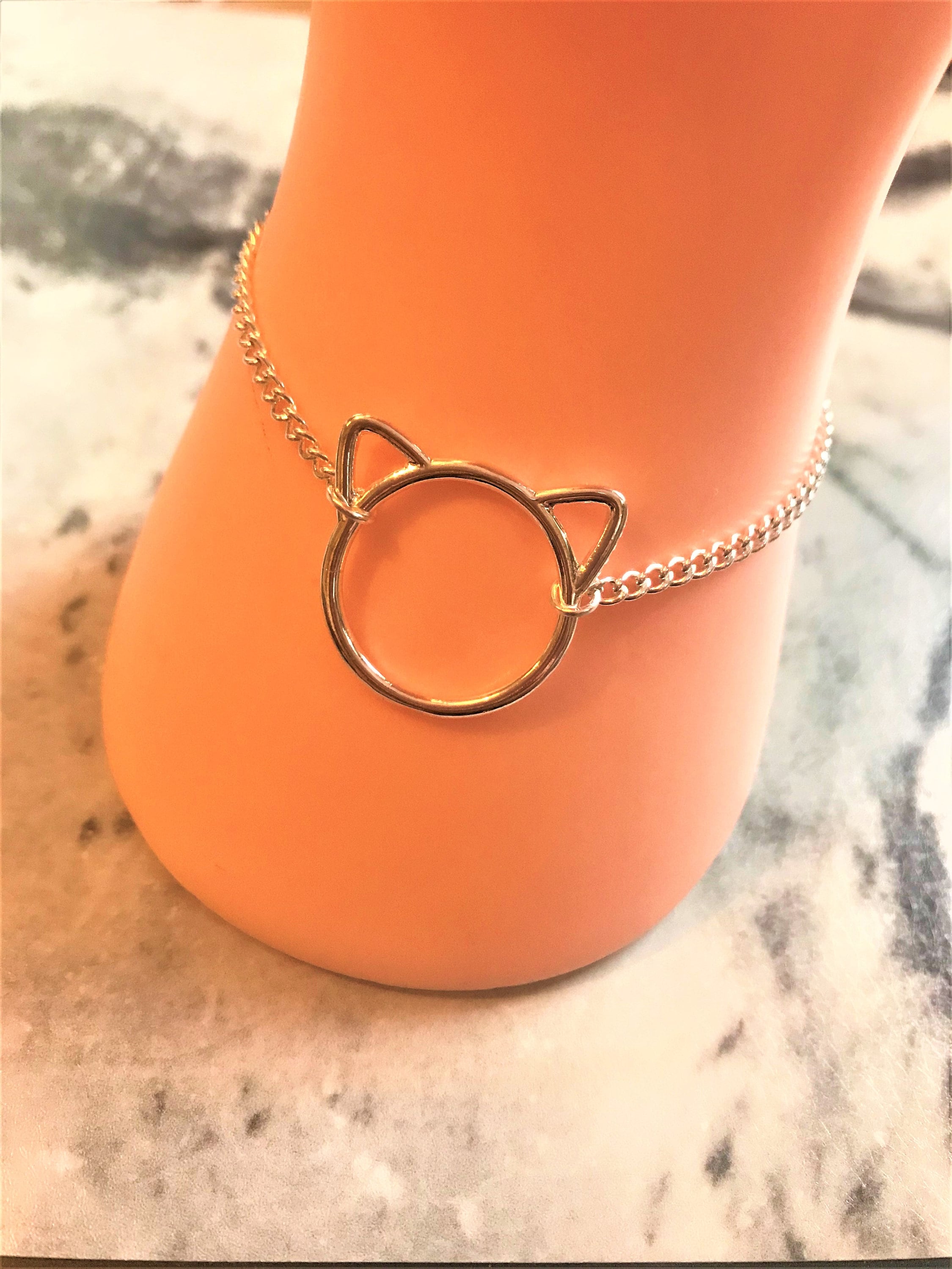 Cat bracelet Minimalist Cat lover bracelet Cat jewellery Etsy