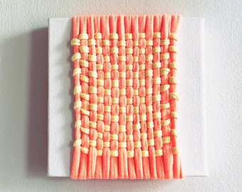 Orange & Yellow Cotton Weaving Block