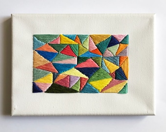 Triangles Embroidery 2