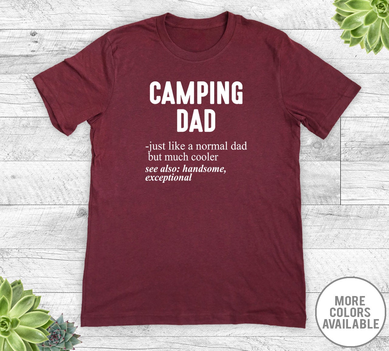 Camping Papa Gift for Him Father's Day Crewneck Sweatshirt - TeeHex