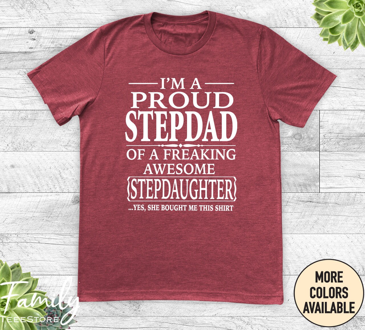 I m A Proud Stepdad of A Freaking Awesome Stepdaughter Unisex Shirt Funny Stepdad Shirt Funny Stepdad Gift Etsy