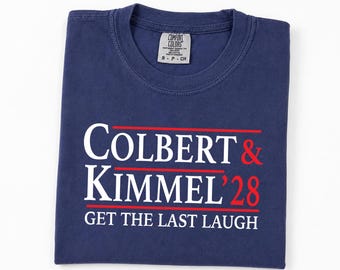 Colbert Kimmel 2028 Shirt, Comfort Colors Tee, Jimmy Kimmel Tee,  Protect Free Speech Election Tee, Kimmel Support Shirt