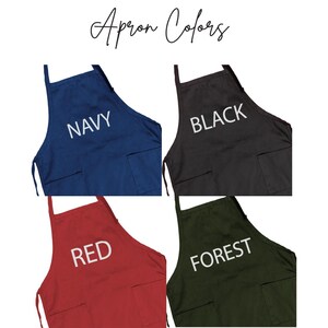 Personalized Head Chef Apron, Custom Name Apron, Personalized Apron, Grilling Gift, Father's Day Gift image 8