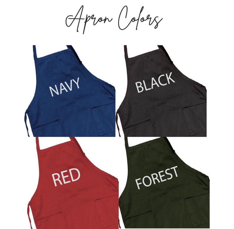 Personalized Head Chef Apron, Custom Name Apron, Personalized Apron, Grilling Gift, Father's Day Gift image 8
