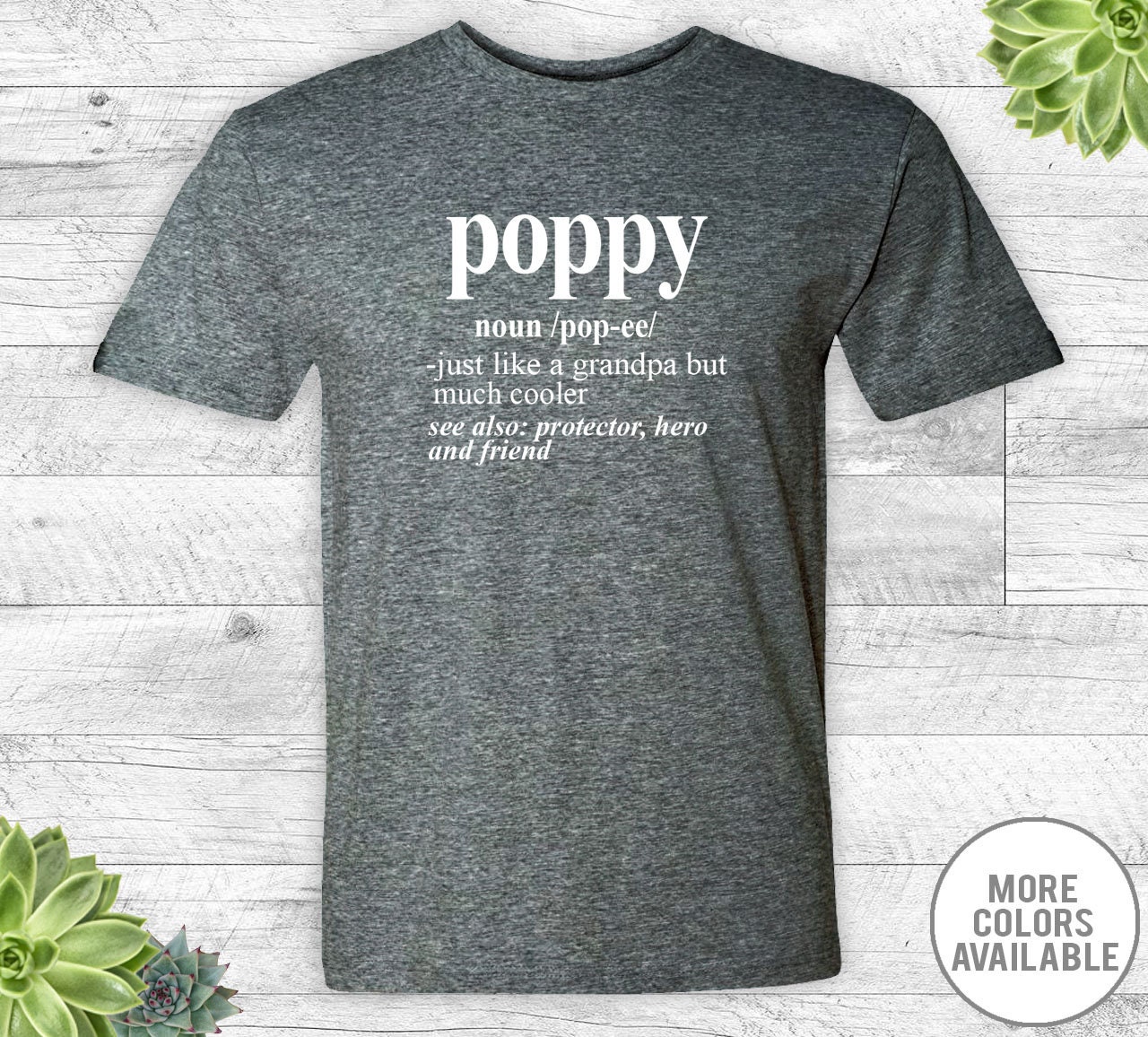 poppy grandpa shirt