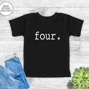 Four Birthday T-Shirt - 4th Birthday Shirt - 4th Birthday Tee Shirt - Boys 4th Birthday T-Shirt