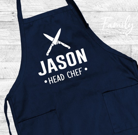 Personalized Head Chef Apron, Custom Name Apron, Personalized Apron, Grilling Gift, Father's Day Gift