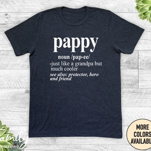 Pappy Just Like A Grandpa But Much Cooler Unisex Shirt - Pappy Shirt - Pappy Gift - Pregnancy Announcement