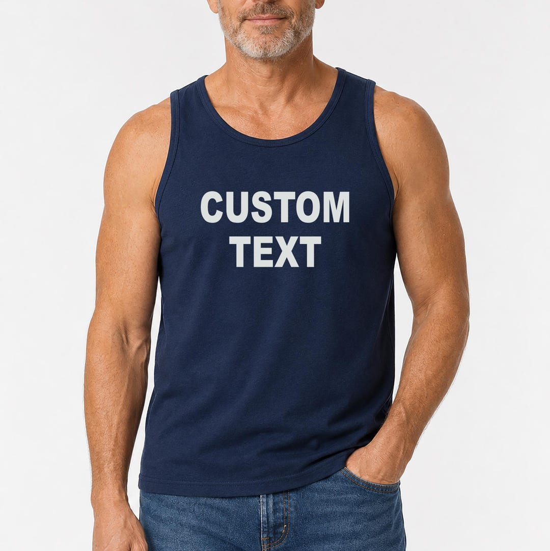 Customised Top Fun Custom Text Tank Top, Personalized Tank, Customized Top, Custom Gift ...
