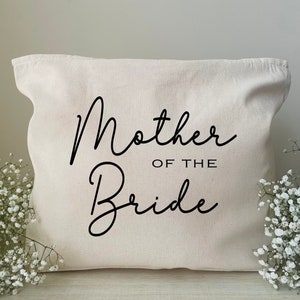 Mother Of The Bride Gift, Zippered Tote, Mother Of The Bride Tote, Bride&#39;s Mom Gift, Mother Of The Bride Bag, Gift For Mother Of The Bride