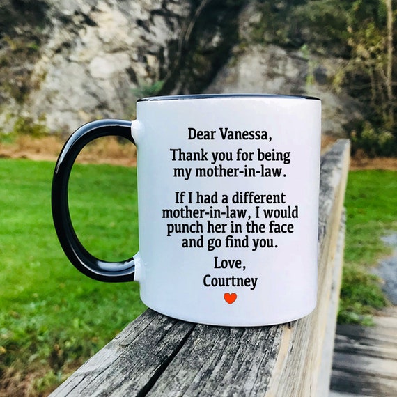 thank you for being my mother in law mug