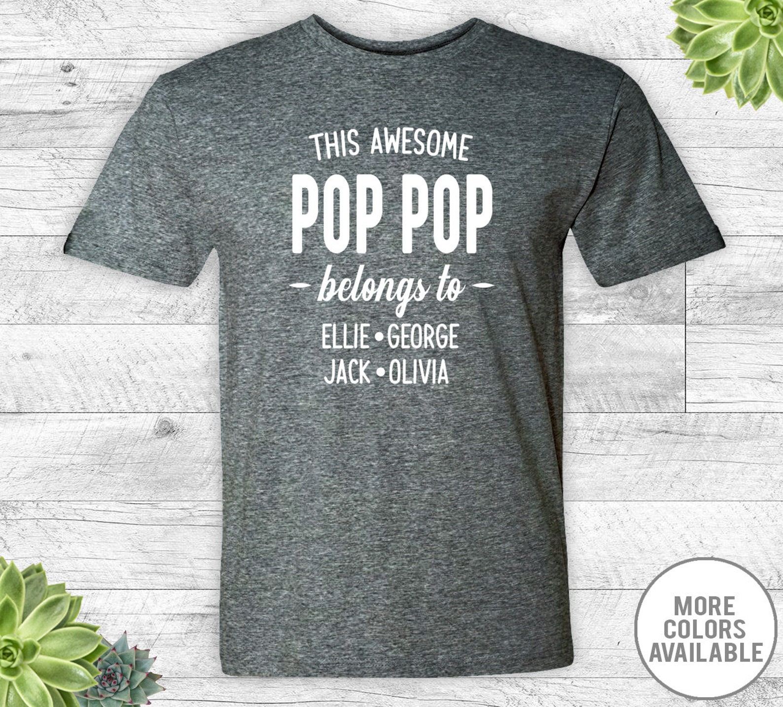 This Awesome Pop Pop Belongs To... unisex Shirt Pop Pop - Etsy