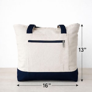 Retirement Gift, Retired Under New Management, Zippered Tote, Funny Retirement Present, Grandma Gift, Mother's Day Gift image 4