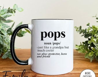 Pops Noun Coffee Mug  Pops Gift  Pops Mug Funny Gift For Pops