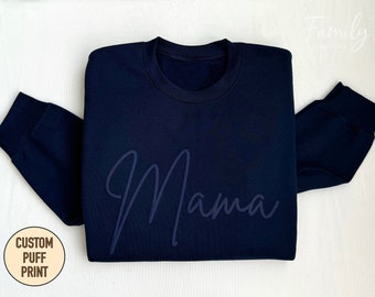 Mama Sweatshirt, Embossed Mama Sweatshirt, Puff Print, New Mom Gift, Embossed Print Sweatshirt, Mother's Day Gift