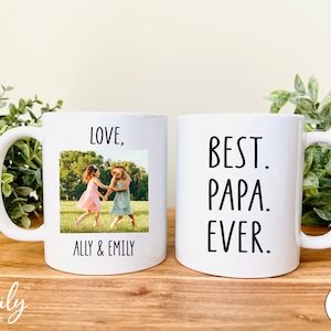 Papa Photo Mug - Funny Papa Mug - Personalized Papa Mug - Gift For Grandpa Father&#39;s Day Gift