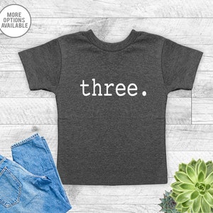 Three Birthday T-Shirt - Third Birthday Shirt - 3rd Birthday Tee Shirt - Boys 3rd Birthday T-Shirt