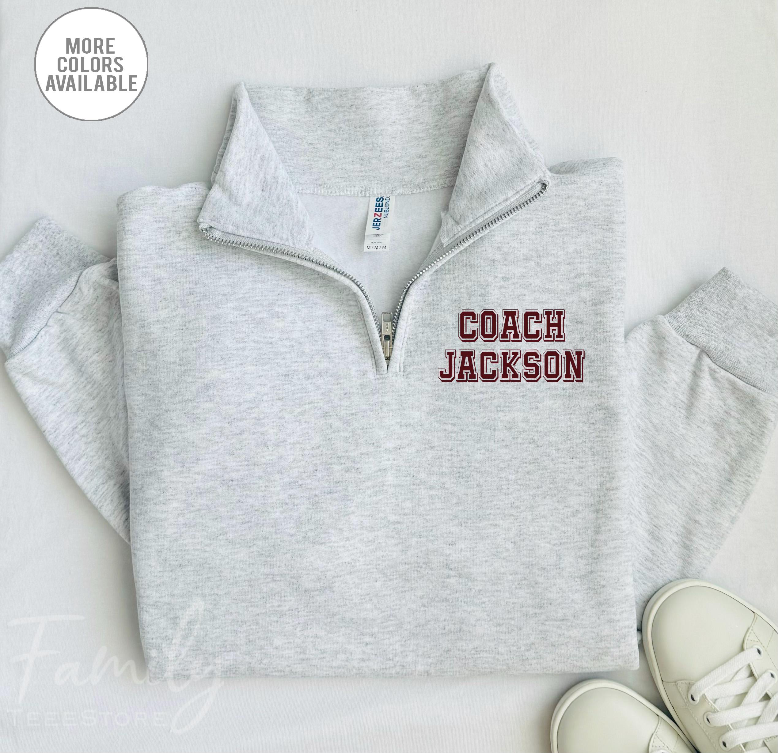 coaches quarter zip jacket