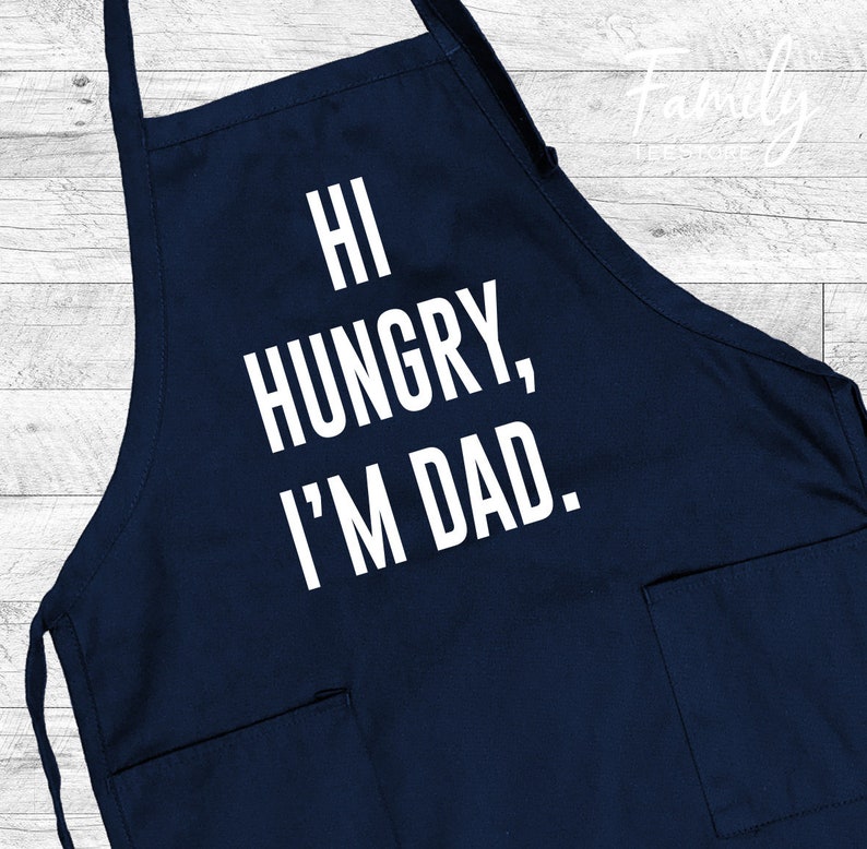 Hi Hungry I'm Dad Grill Apron, BBQ Apron, Funny Dad Apron, Father's Day Gift bild 2