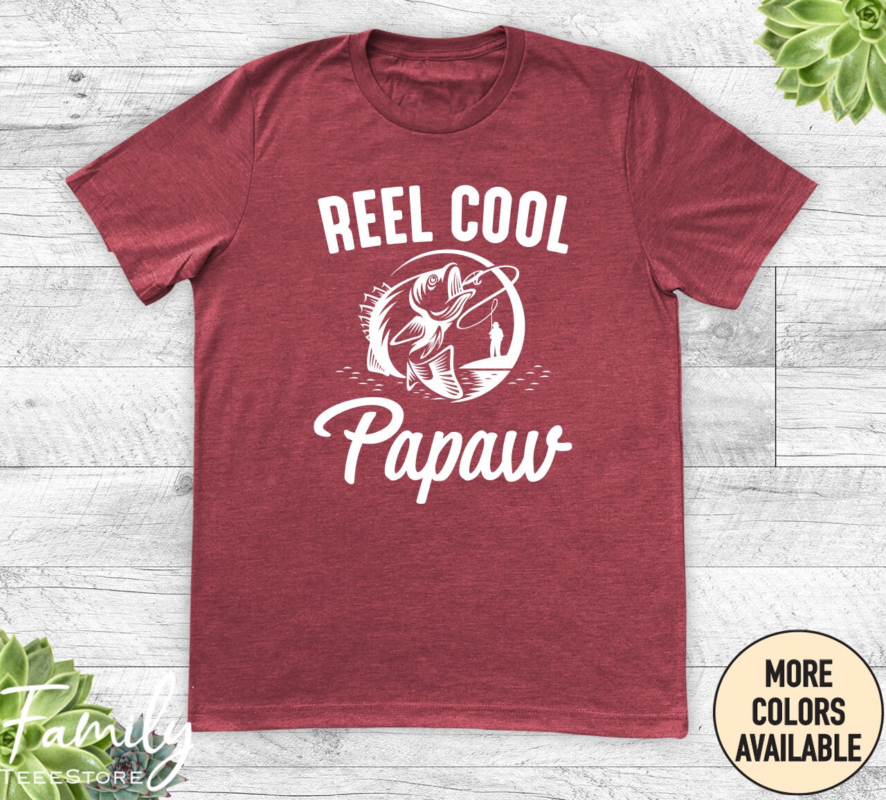 Mens Reel Cool Papaw T Shirt Vintage Fishing Father's Day Papa Mens Reel Cool Papaw T Shirt Vintage Fishing Father's Day Papa