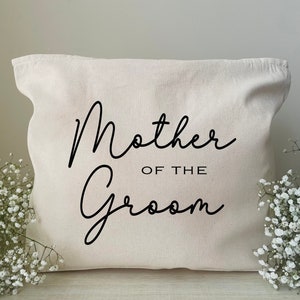 Mother Of The Groom Gift, Zippered Tote, Mother Of The Groom Tote, Groom&#39;s Mom Gift, Mother Of The Groom Bag, Gift For Mother Of The Groom