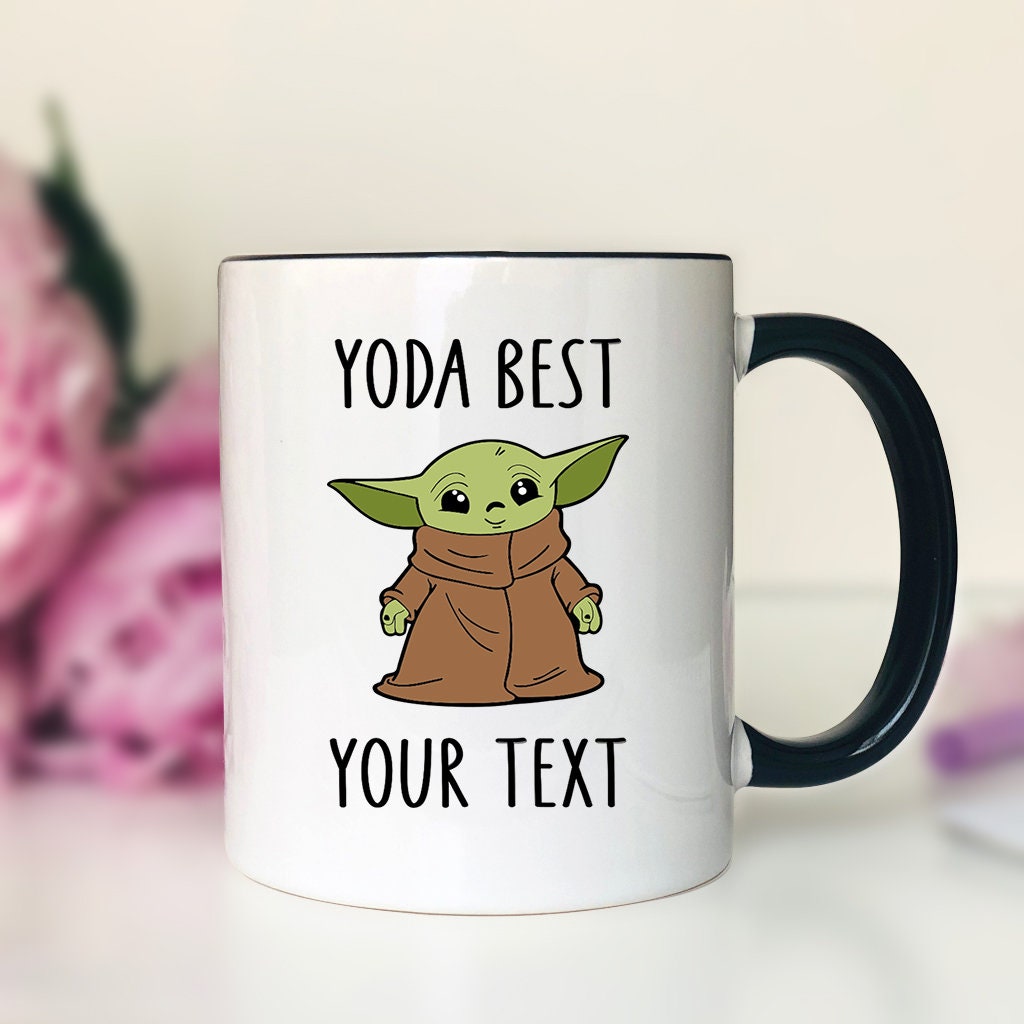 Yoda Best Custom Name Mug Yoda Mug Personalized Yoda Mug Funny