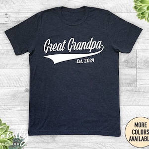 Great Grandpa Est. Year Unisex Shirt, Great Grandpa Shirt, Great Grandpa Gift, Gift For Great Grandpa