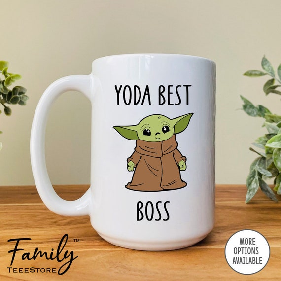 Yoda Best Boss Mug, Best Boss Ever Gift, Baby Yoda Mug, Funny Gift for Boss