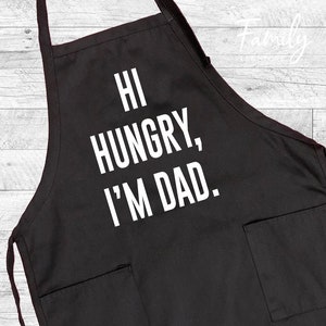 Hi Hungry I'm Dad Grill Apron, BBQ Apron, Funny Dad Apron, Father's Day Gift bild 4