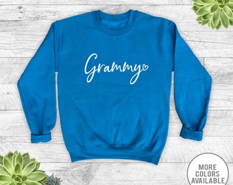 Grammy Heart - Unisex Crewneck Sweatshirt - Grammy Sweatshirt - Gift For Grammy - Pregnancy Reveal Gift