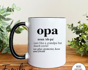 Opa Noun Coffee Mug, Opa Gift, Opa Mug, Funny Gift For Opa