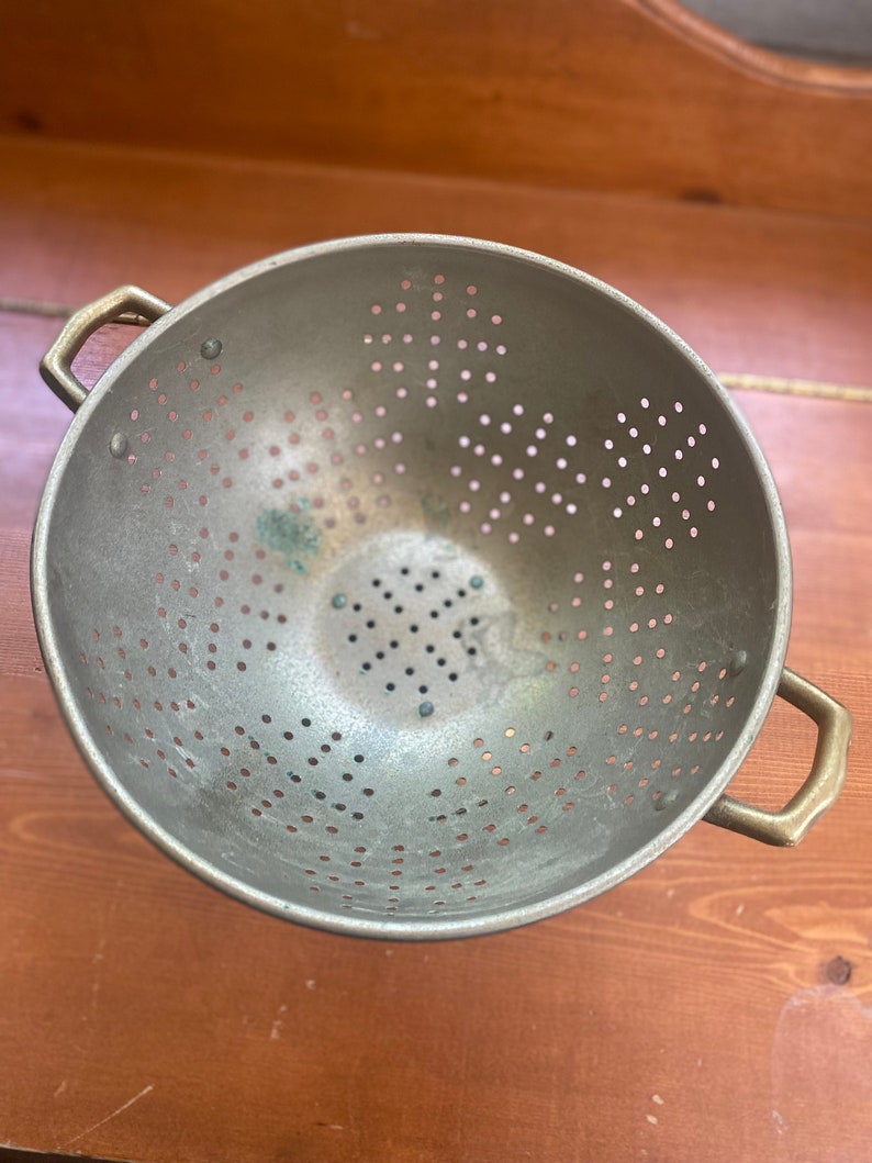 Vintage Copper Colander - Etsy