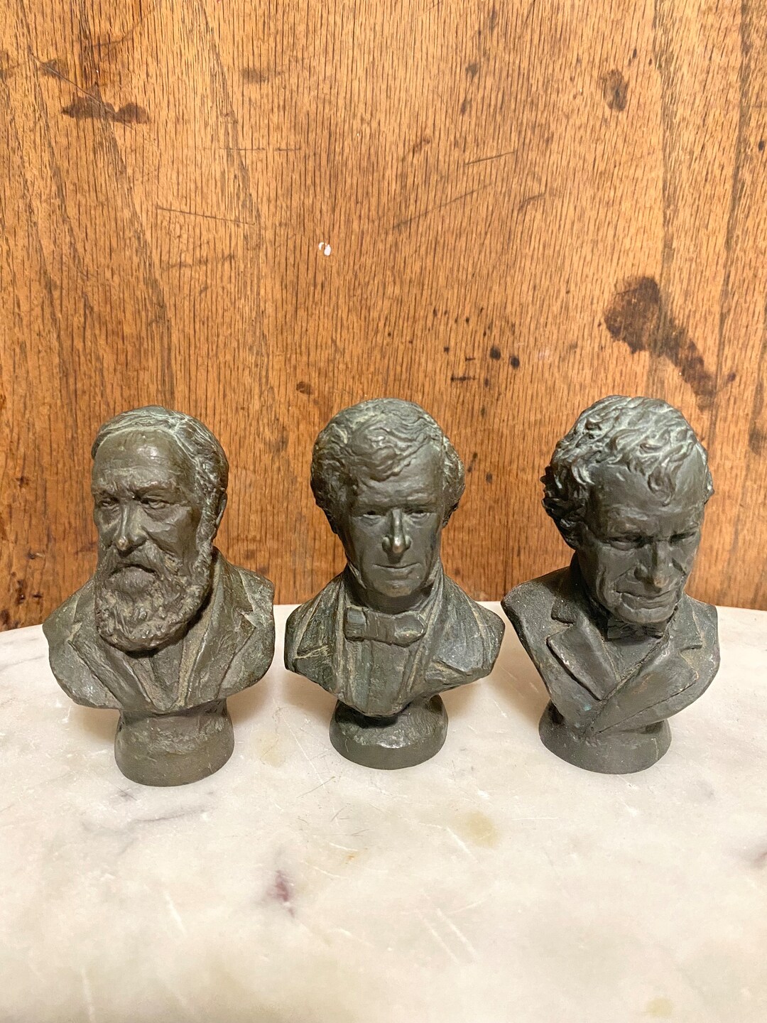Vintage Miniature Collectible Busts Set of Three Etsy