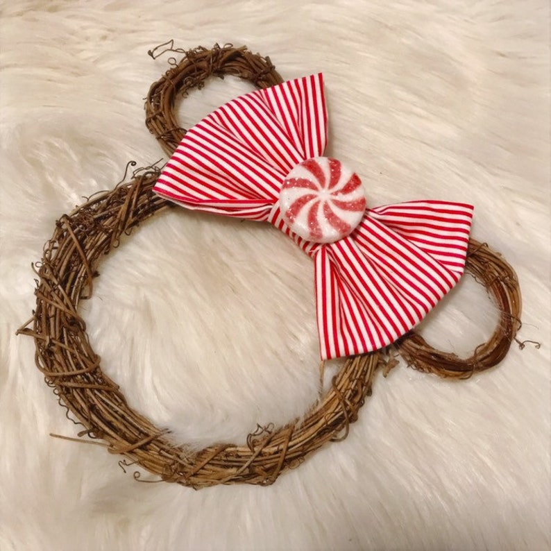 Mini pepermint mickey wreath