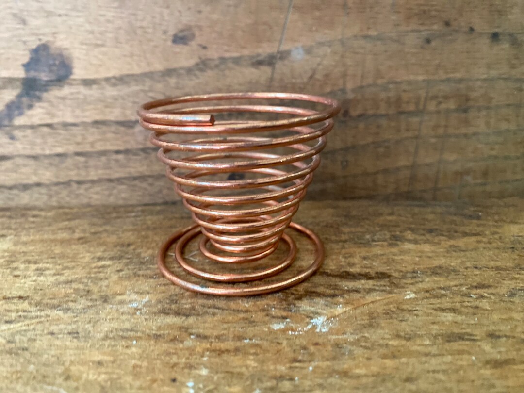 Copper Colored Spring Egg Cup - Etsy