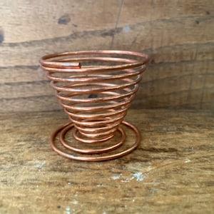 Copper Colored Spring Egg cup