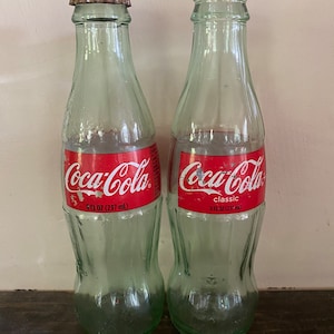 Two Vintage Coca-Cola Glass Bottles