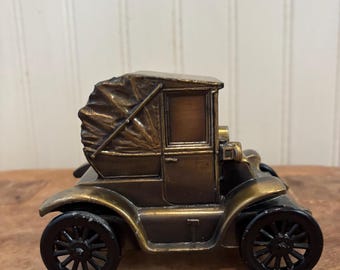 Vintage Paige Sound National Bank Antique Car Coin Bank