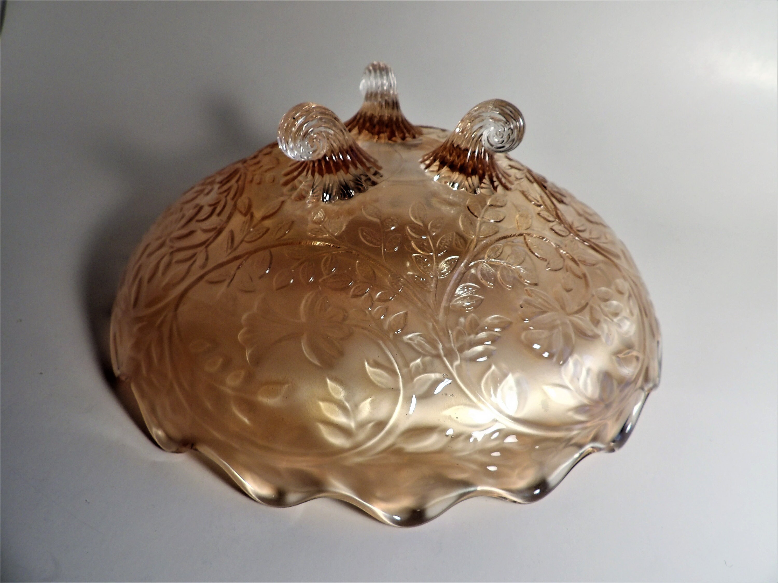 Westmoreland Glass louisa Pattern Peach or - Etsy