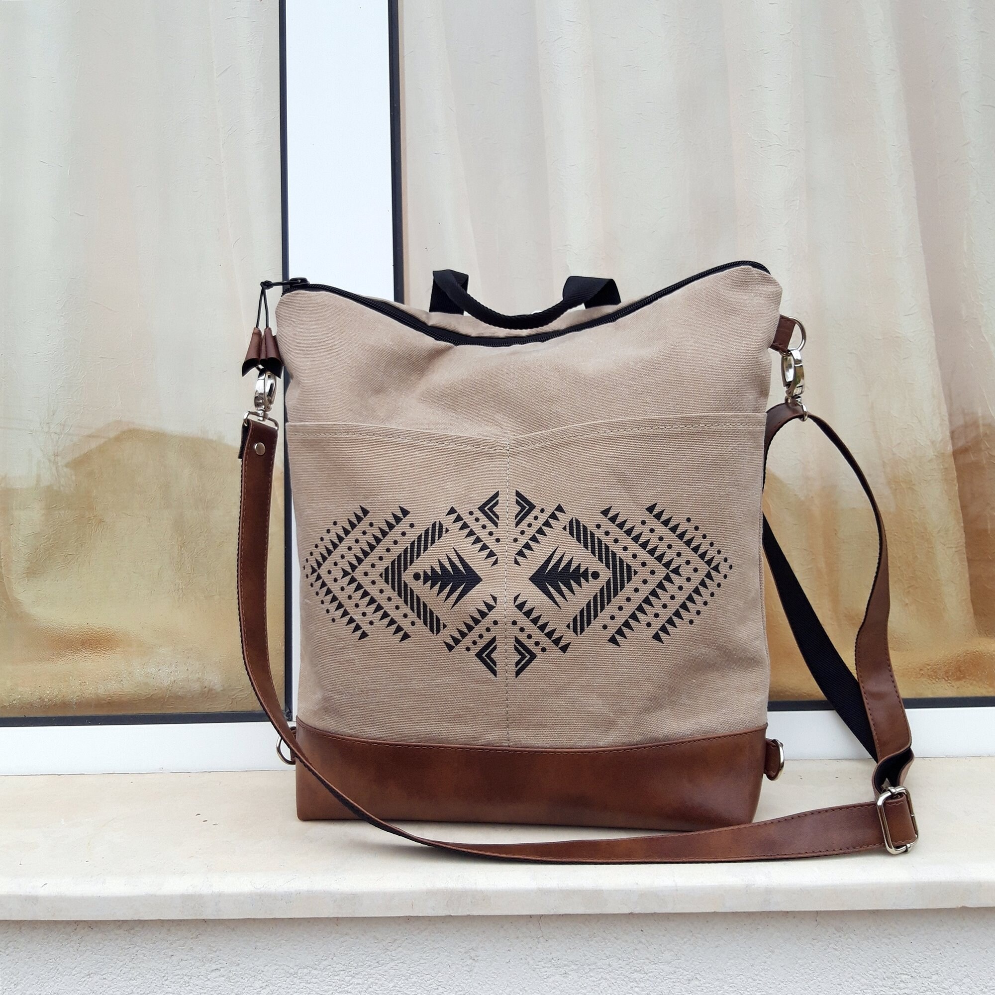 Aztec crossbody bag deals