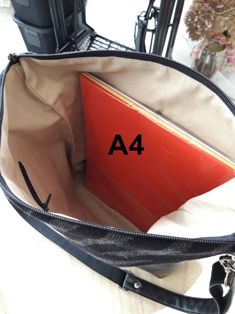 Crossbody bag flowers, Light summer bag, hobo style, youth deep bag, everyday bag, women's bag hobo style, A4 format, Yellow Boho image 6