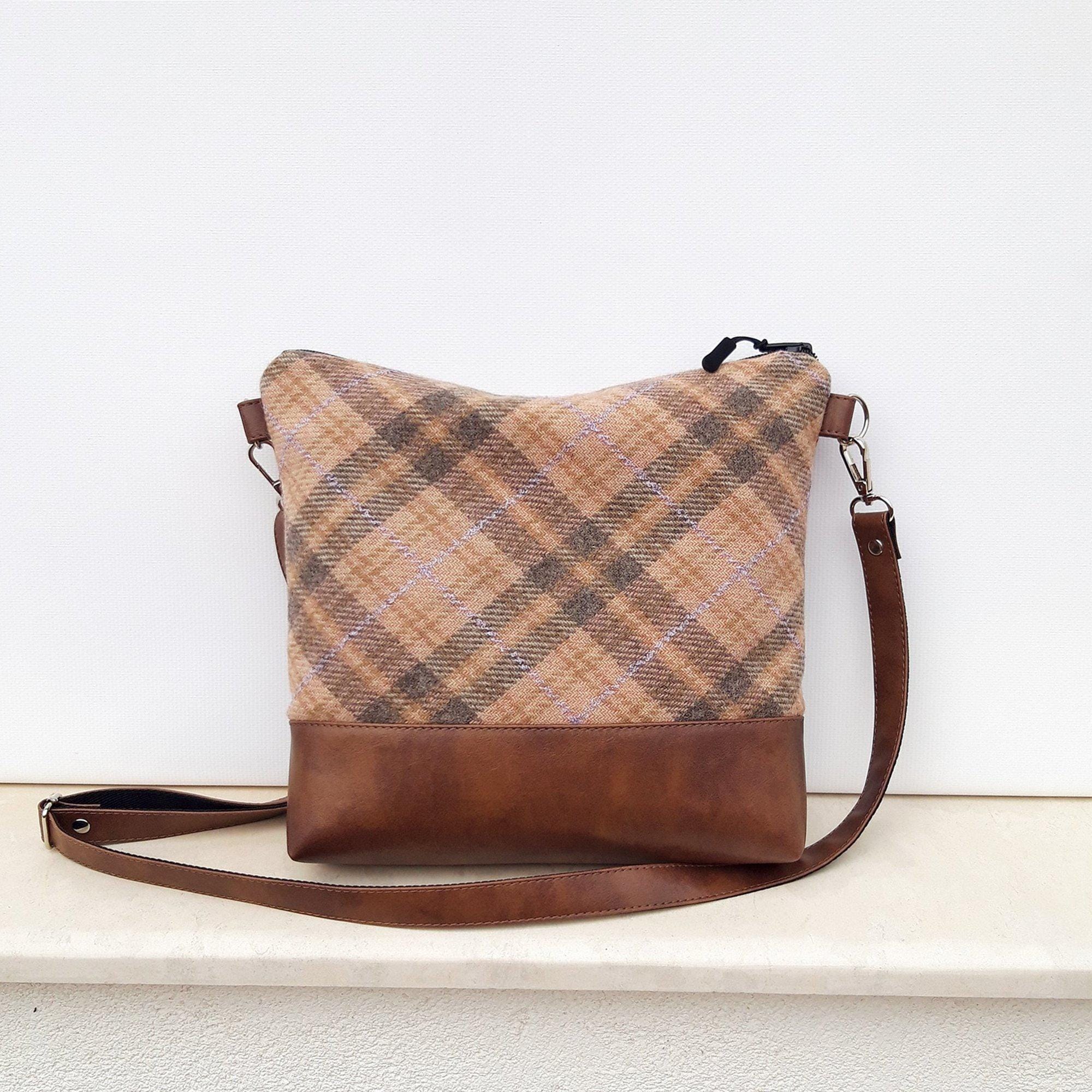 Handdruck Tasche Langer Henkel Tasche Aus Leinen Yoomee Tasche